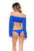 Luli Fama Tropical Princess Off The Shoulder Crochet Top